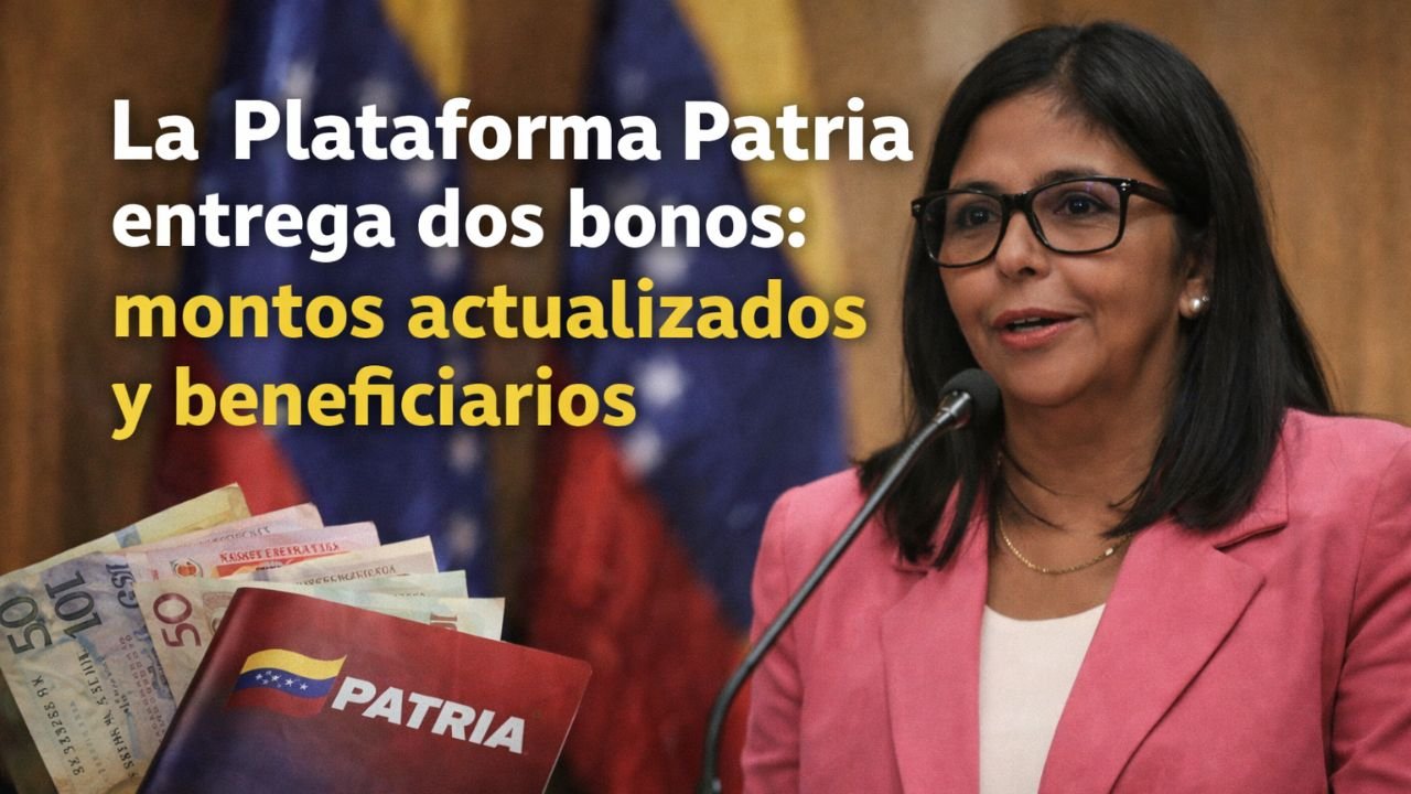 La Plataforma Patria entrega dos bonos: montos actualizados y beneficiarios